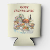 Happy Friendsgiving | Erntedank kann kühler werden Dosenkühler (Vorderseite)