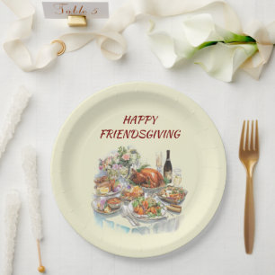 Happy Friendsgiving   Erntedank Paper Teller