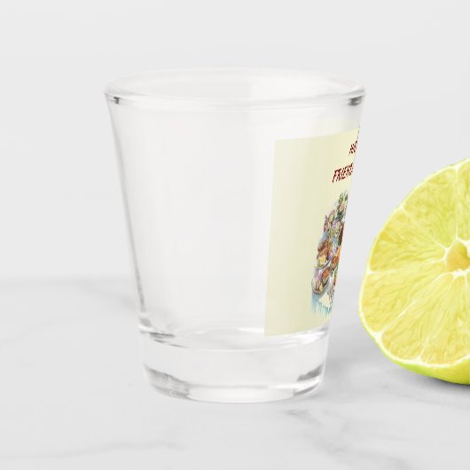 Happy Friendsgiving | Erntedank-Schiebeglas Schnapsglas (Links)