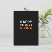 Happy Friendsgiving Erntedank Shirt Einladung (Stehend Vorderseite)