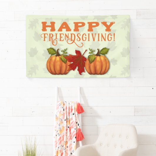 Happy Friendsgiving / Erntedank Wall Banner (Insitu)