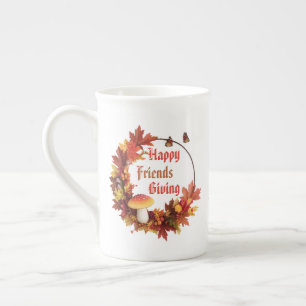 Happy Friendsgiving Fest Personalisiert Porzellantasse