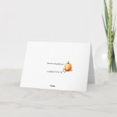 Happy Friendsgiving Friend Floral Pumpkin Harvest Karte (Rückseite)