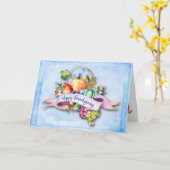 Happy Friendsgiving Friend Floral Pumpkin Harvest Karte (Gelbe Blume)