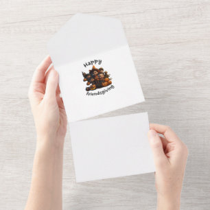 Happy Friendsgiving Grüße All In One Einladung