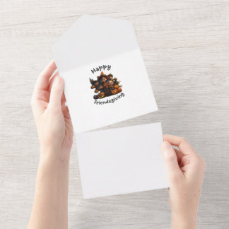 Happy Friendsgiving Grüße All In One Einladung