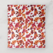 Happy Friendsgiving Herbstfest Party Festessen Platzkarte (Innenseite Aufgefaltet)