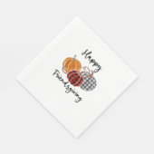 Happy Friendsgiving Kariert Shirt Erntedank Men W Serviette (Ecke)