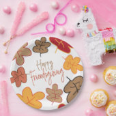 Happy Friendsgiving Paper Plate Pappteller (Party)
