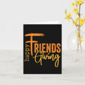 Happy Friendsgiving Squad Funny Erntedank 1 Karte (Gelbe Blume)