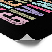 Happy Friendsgiving Squad Funny Erntedank Poster (Ecke)