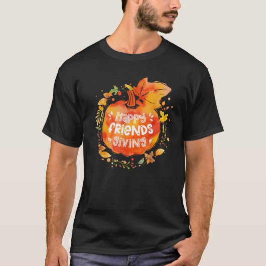 Happy Friendsgiving Thanksgiving with Friends T-Shirt (Vorderseite)