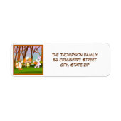 Happy Friendsgiving Turkey with Chipmunk, Rabbit (Vorne)