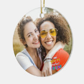 Happy Friendship Day BEST FRIEND FOTO Keramik Ornament (Links)