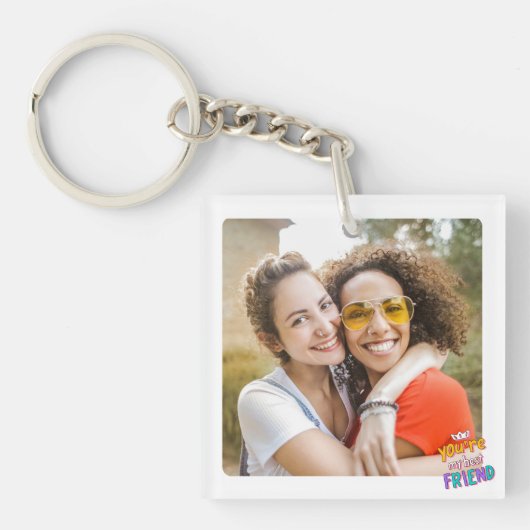 Happy Friendship Day BEST FRIEND FOTO Schlüsselanhänger (Vorderseite)