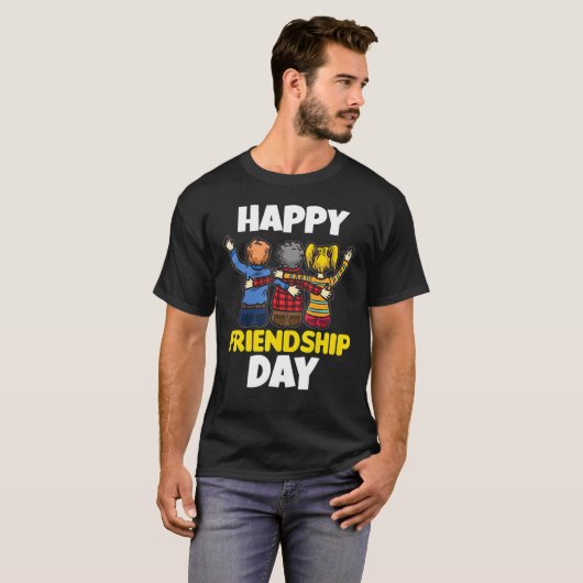 Happy Friendship Day Best Friend Squad Best Friend T-Shirt (Vorne ganz)