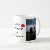 Happy Friendship Day Custom Foto Kaffeetasse (VorderseiteRechts)