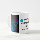 Happy Friendship Day Custom Foto Kaffeetasse (Vorderseite Links)
