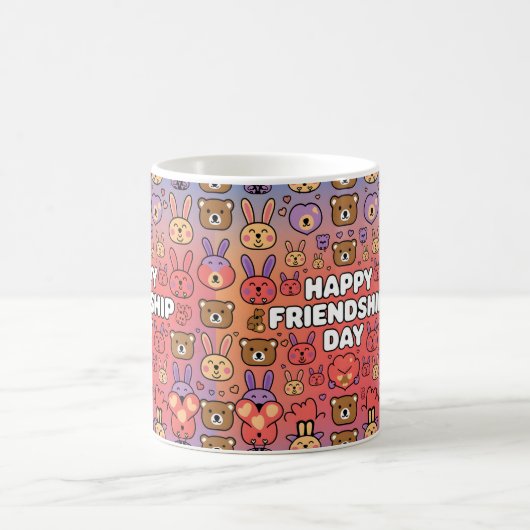 Happy Friendship Day Geschenk Idee Kaffeetasse (Mittel)
