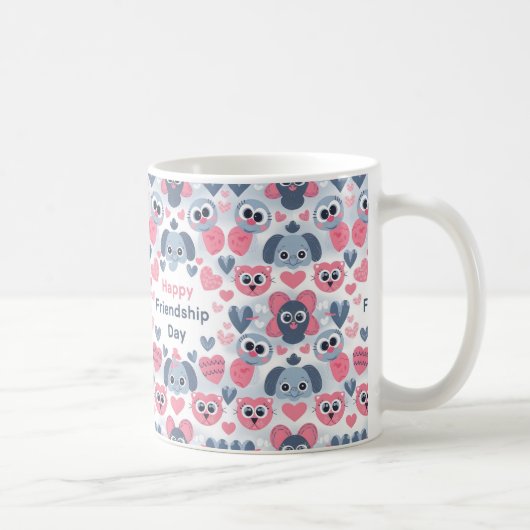 Happy Friendship Day Geschenk Idee Kaffeetasse (Rechts)