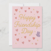 Happy Friendship Day Party Invitation Einladung (Vorderseite)