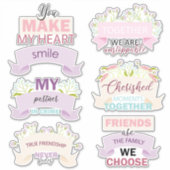 Happy Friendship Day Quote Aufkleber (Vorderseite)