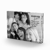 Happy Friendship Day QUOTES MONOCHROME Fotoblock (Rechts)