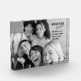 Happy Friendship Day QUOTES MONOCHROME Fotoblock