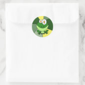 Happy Frog Art Runder Aufkleber (Tasche)