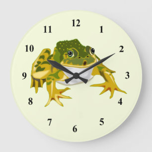 Happy Frog - Choose your color Große Wanduhr