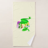 Happy Frog Funny Bath Handtuch Badehandtuch (Badehandtuch)