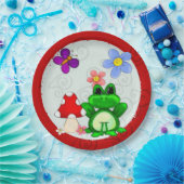 Happy Frog im Frühjahr Pappteller (Party)