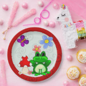 Happy Frog im Frühjahr Pappteller (Party)