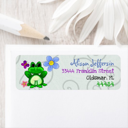 Happy Frog in der Frühjahrs-RÜCKSENDEADRESSE (Insitu)