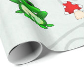 Happy Frog in Spring PATTERN Geschenkpapier (Rolleneckpunkt)