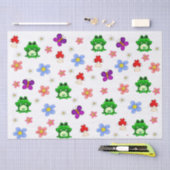 Happy Frog in Spring PATTERN Seidenpapier (Handwerk)