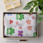 Happy Frog in Spring PATTERN Seidenpapier (Geschenk)
