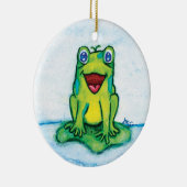 Happy Frog Keramik Ornament (Rechts)
