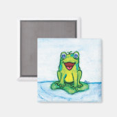 Happy Frog Magnet (Vorderseite/Rückseite)