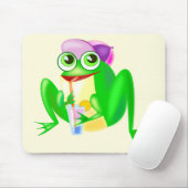 Happy Frog Mouse Pad - Ihre Farben - Text Mousepad (Mit Mouse)