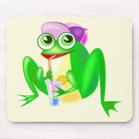 Happy Frog Mouse Pad - Ihre Farben - Text Mousepad (Vorne)