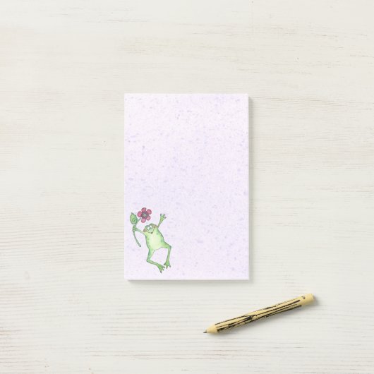 Happy Frog Post-it Klebezettel (Auf Schreibtisch)