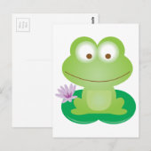 Happy Frog Postkarte (Vorne/Hinten)