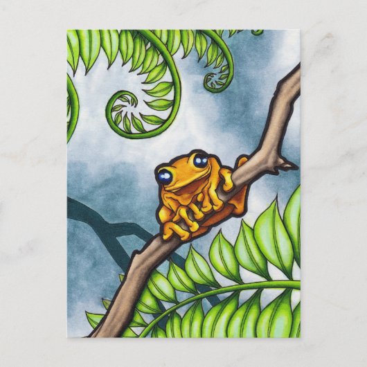 Happy Frog Postkarte (Vorderseite)