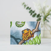 Happy Frog Postkarte (Stehend Vorderseite)