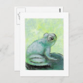 Happy Frog Postkarte (Vorne/Hinten)