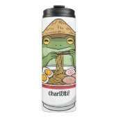 Happy Frog: Ramen Fest, Asiatischer Hut Thermosbecher (Vorderseite)