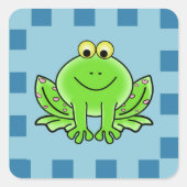 Happy Frog Sticker (Vorderseite)