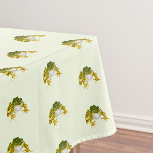Happy Frog Tablecloth Wählen Sie Farbe Tischdecke (Beispiel)