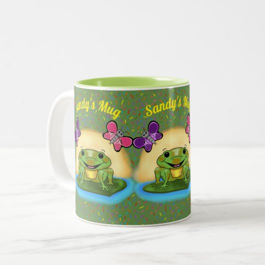 Happy Frog Tasse (Vorderseite Links)